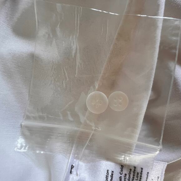 Talbots Ivory Popover Shirt Polished Long Sleeve 16W NWT - Picture 11 of 12